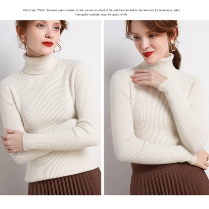 Paisley – Women’s Knit Turtleneck Jumper