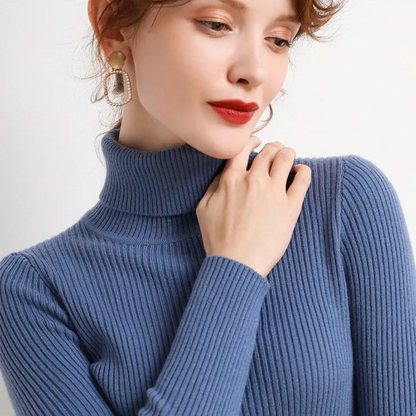 Paisley – Women’s Knit Turtleneck Jumper