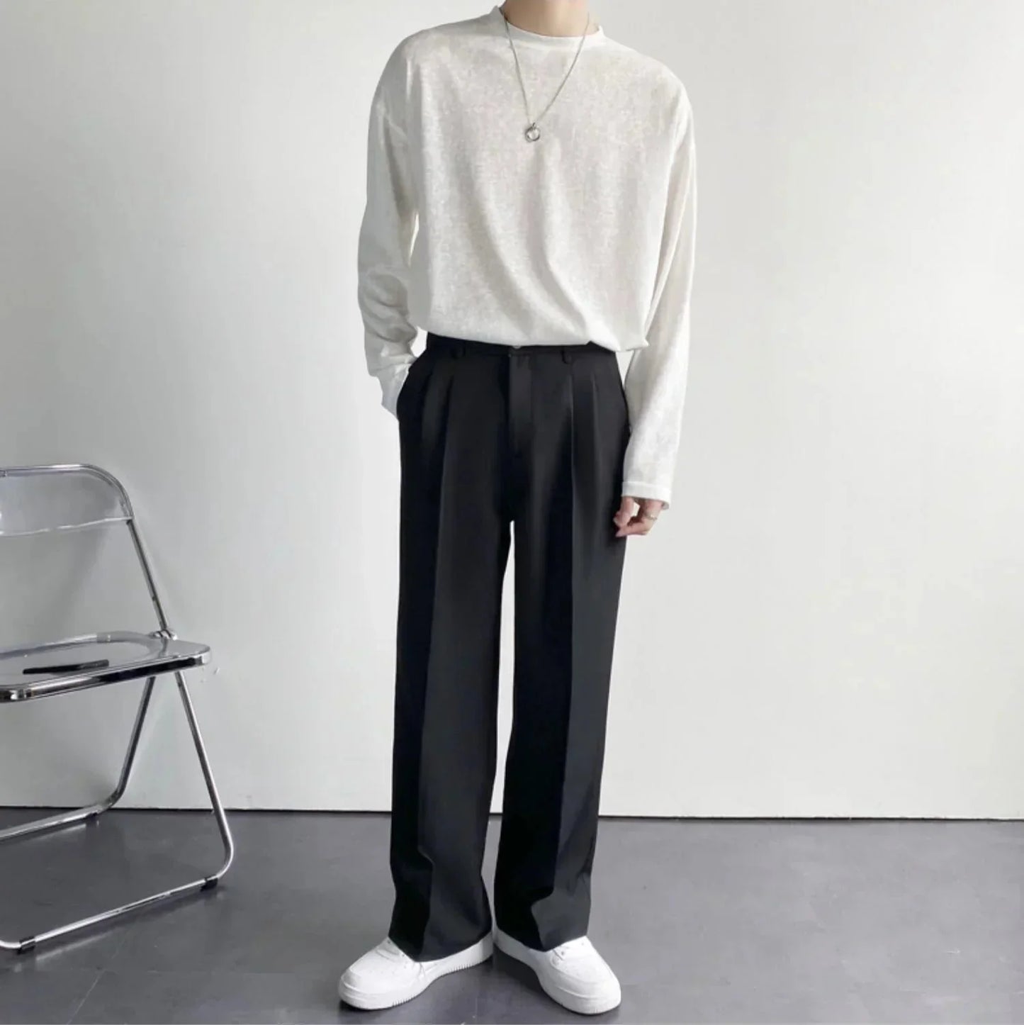 Pantalon – Polyester Blend Slim Fit & Flexible Shape