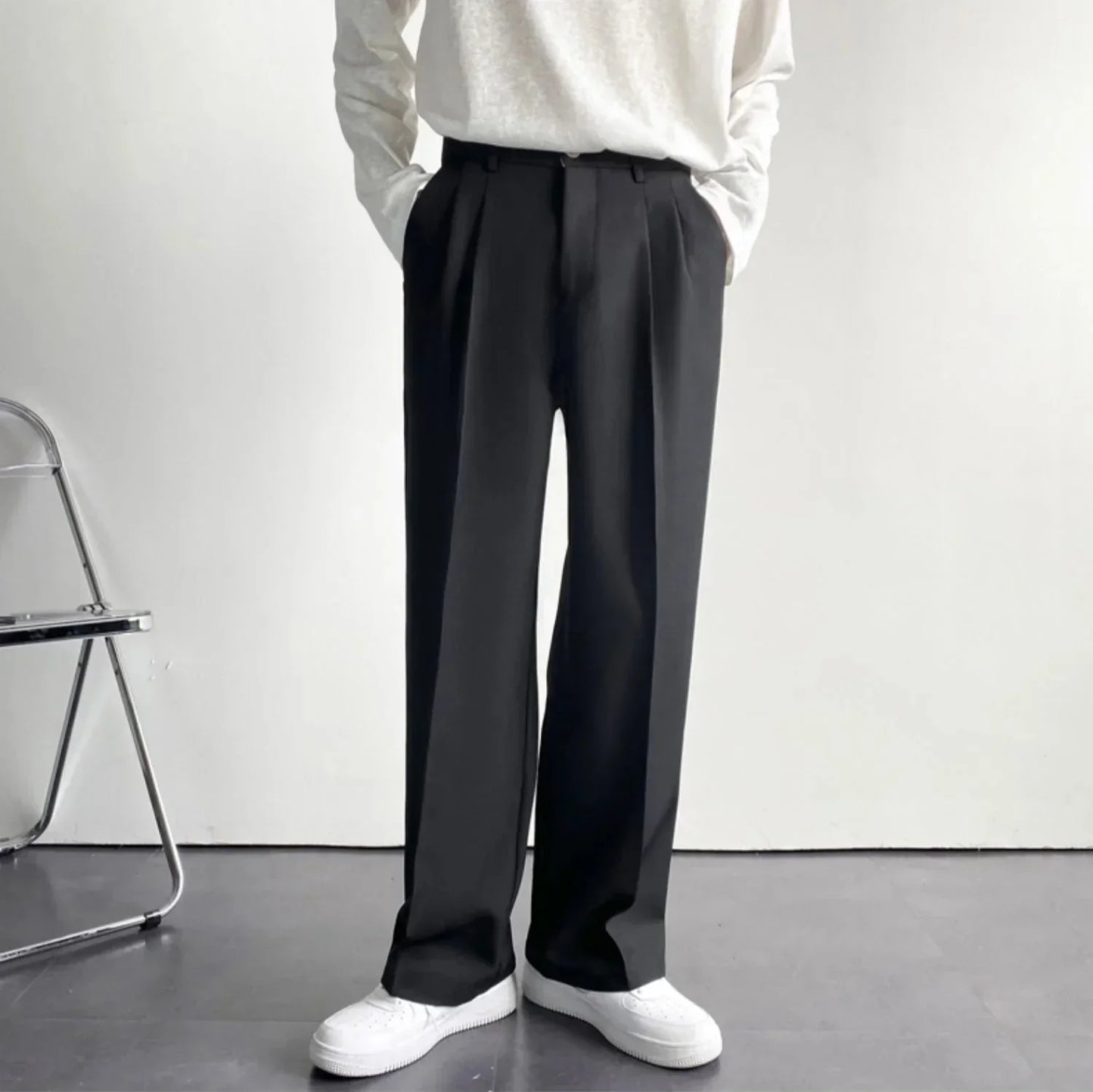 Pantalon – Polyester Blend Slim Fit & Flexible Shape