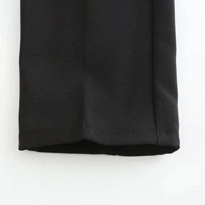 Pants – Polyester Blend Structured Waistband & Clean Fit