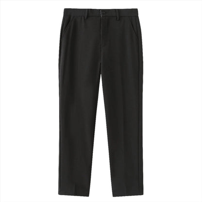 Pants – Polyester Blend Structured Waistband & Clean Fit