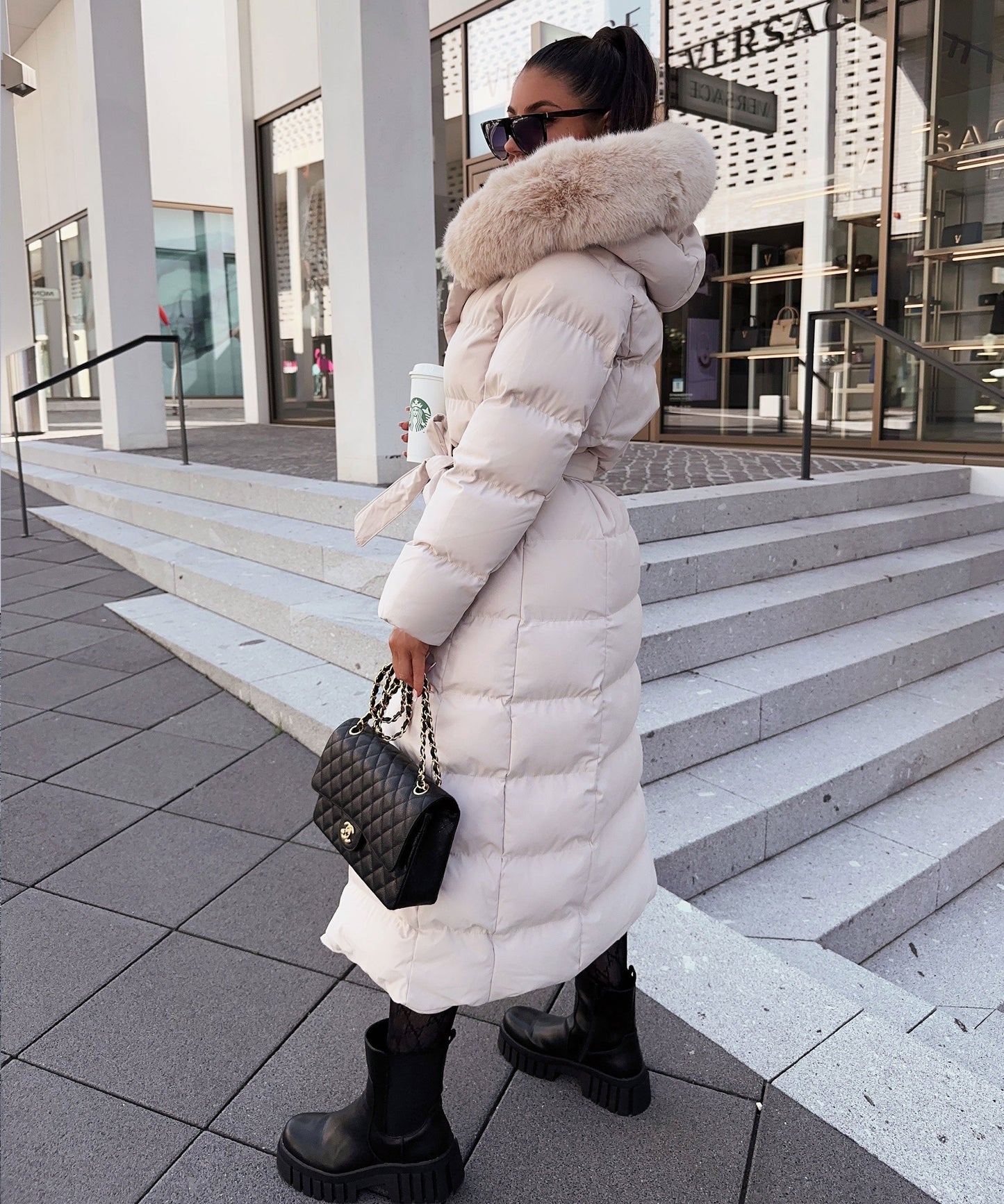 Grace | Beige Parka Jacket for Women