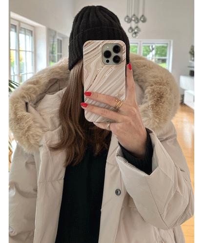 Grace | Beige Parka Jacket for Women