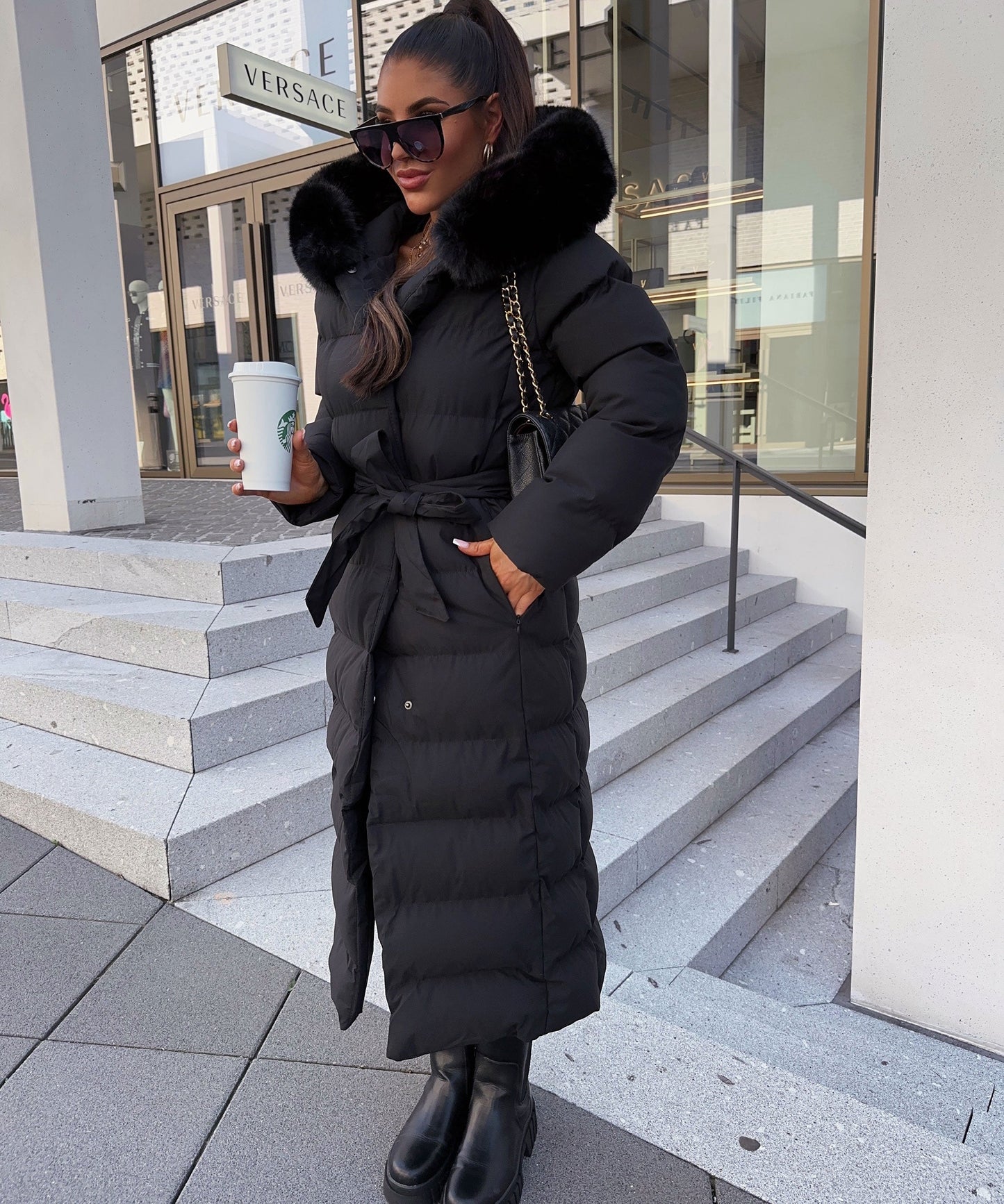 Clara | Black Winter Parka Jacket