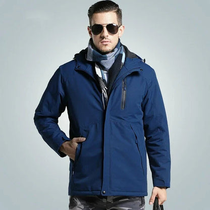 Parka – Polyester Blend Hood And Zip Pockets For Weather