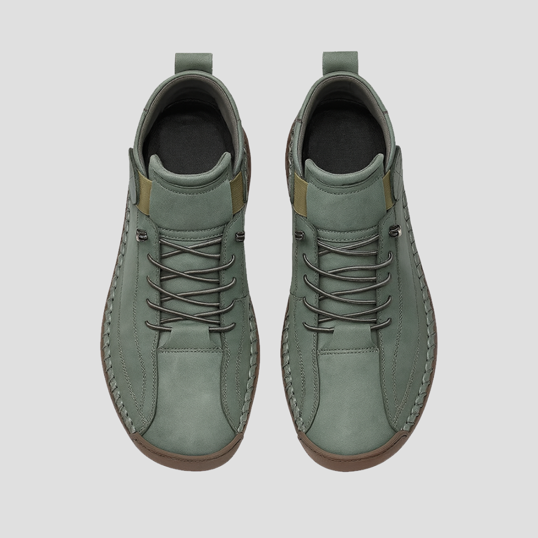 Men’s Moc-Stitched Casual Lace-Up Boots