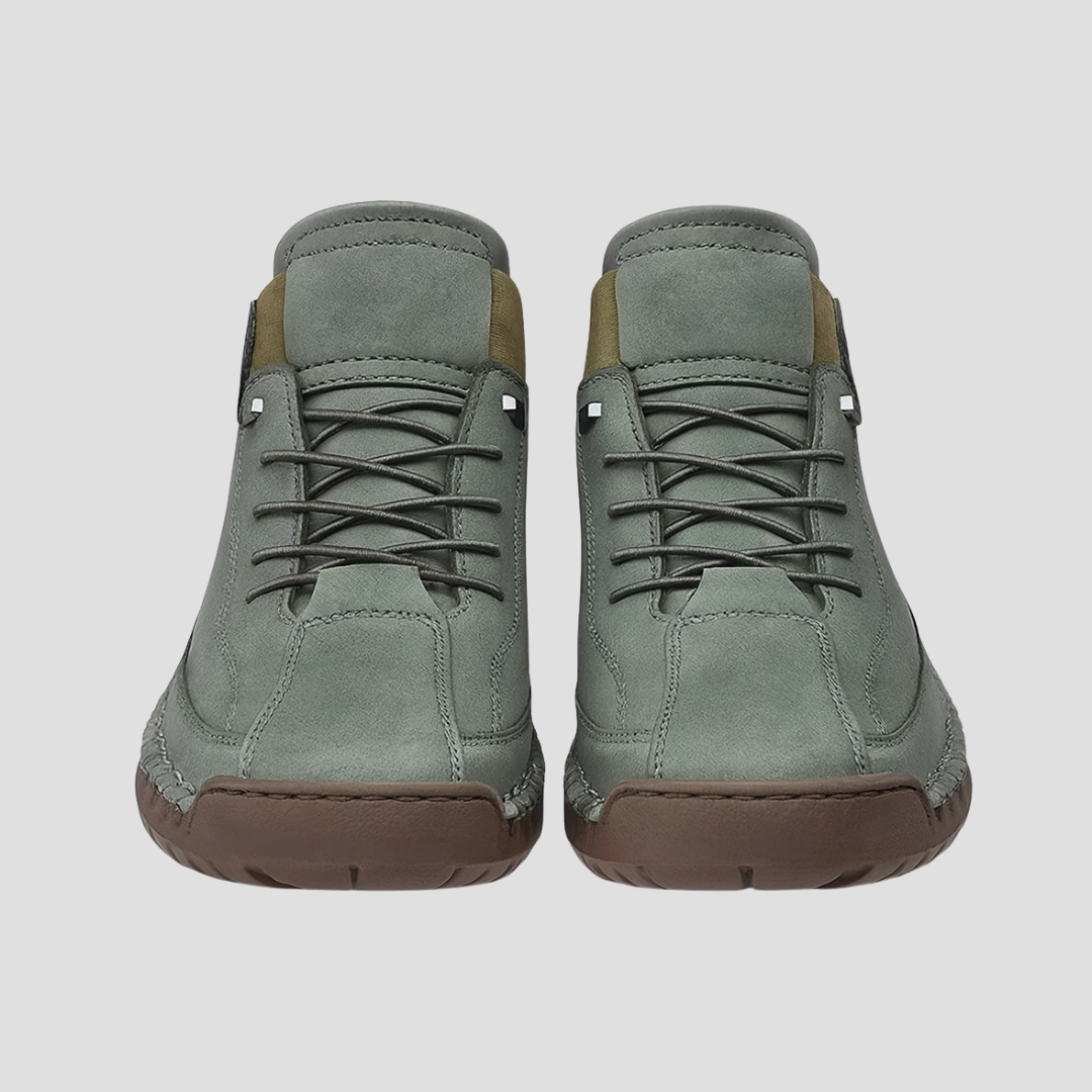 Men’s Moc-Stitched Casual Lace-Up Boots