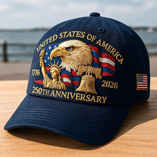 USA Flag Baseball Veteran Hat - BritishElegance