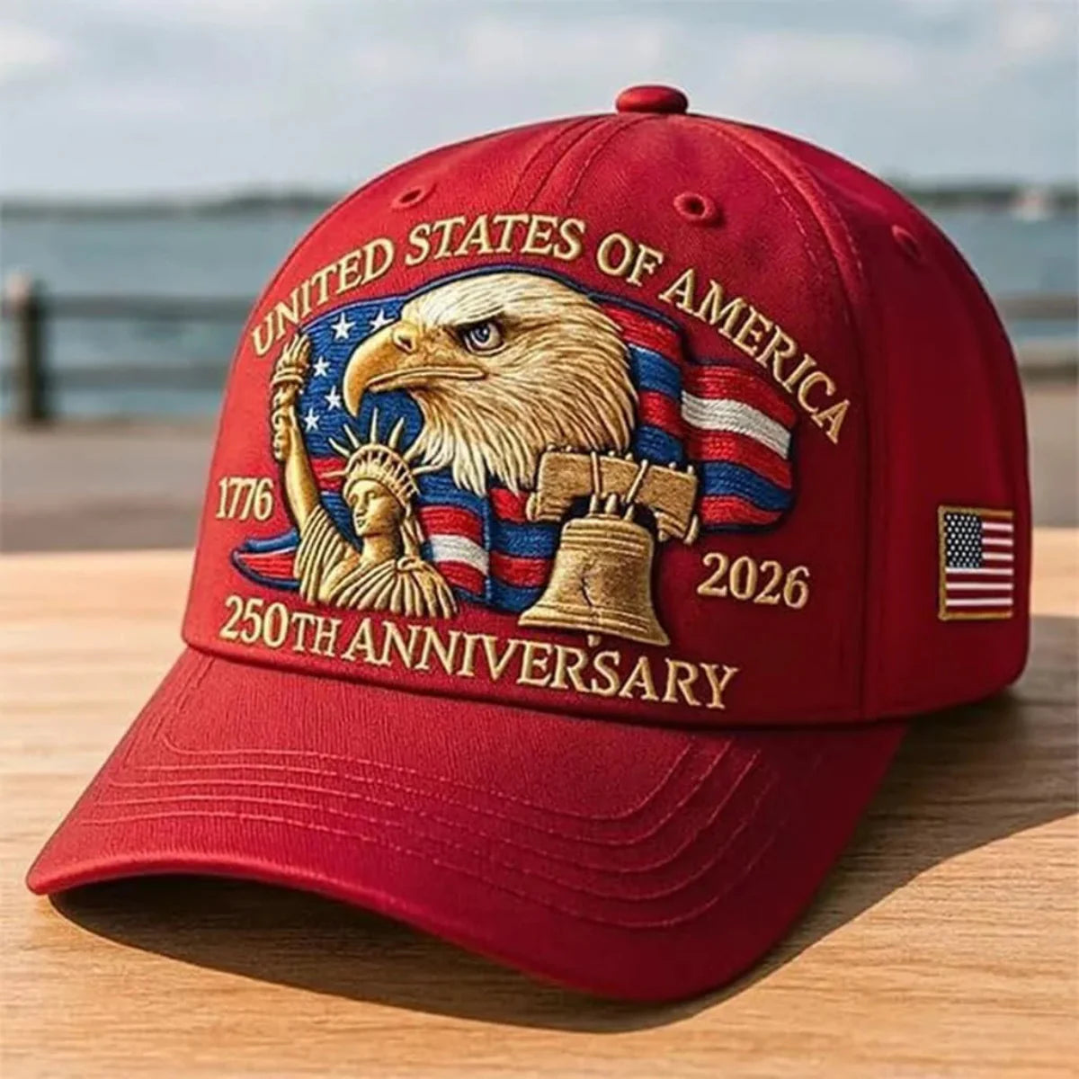 USA Flag Baseball Veteran Hat