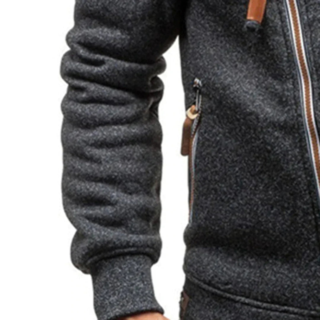Men’s Slim Zip Casual Hoodie