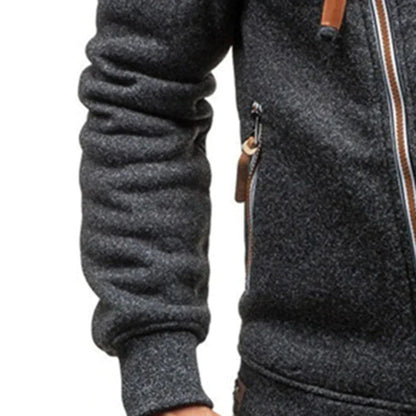 Men’s Slim Zip Casual Hoodie
