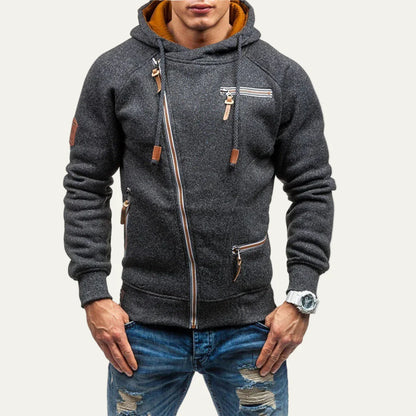 Men’s Slim Zip Casual Hoodie