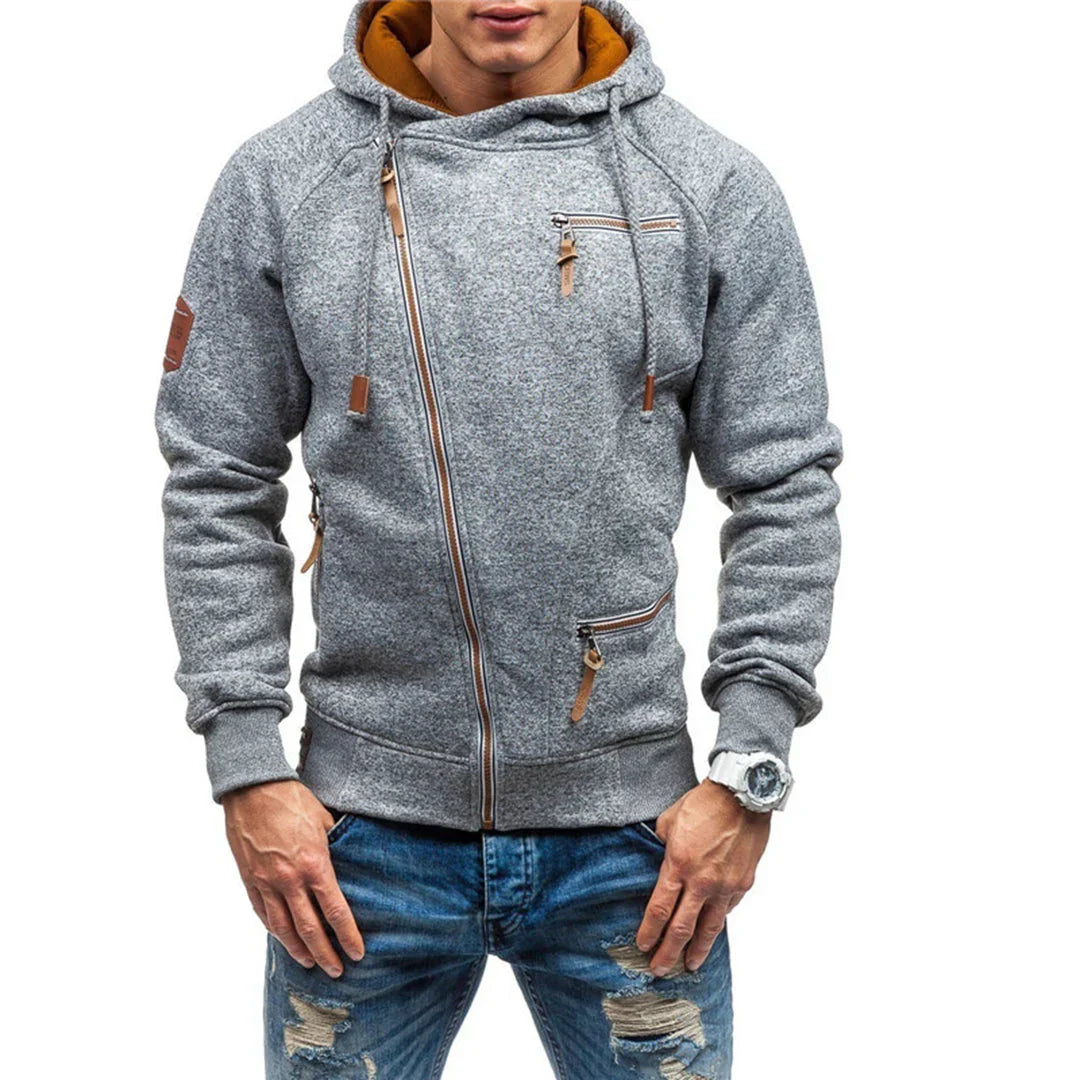 Men’s Slim Zip Casual Hoodie