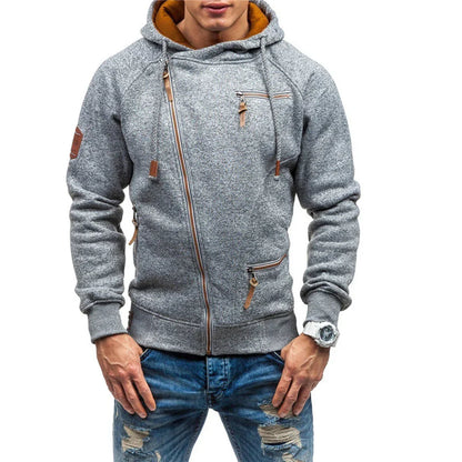 Men’s Slim Zip Casual Hoodie
