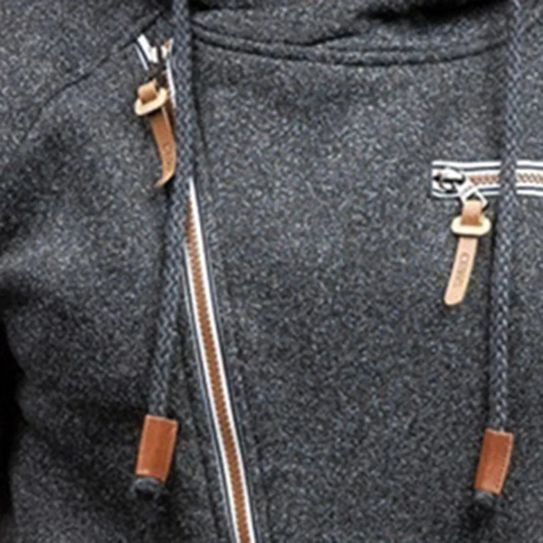 Men’s Slim Zip Casual Hoodie