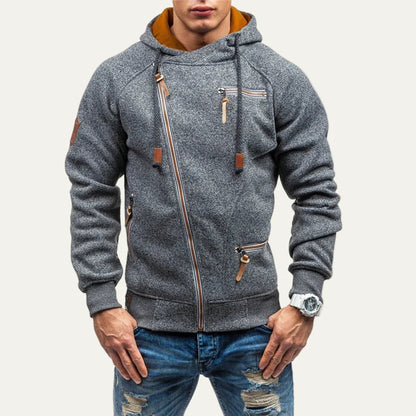 Men’s Slim Zip Casual Hoodie