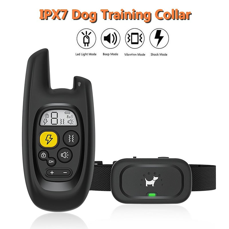 Waterproof Rechargeable Dog Training Collar - BritishElegance
