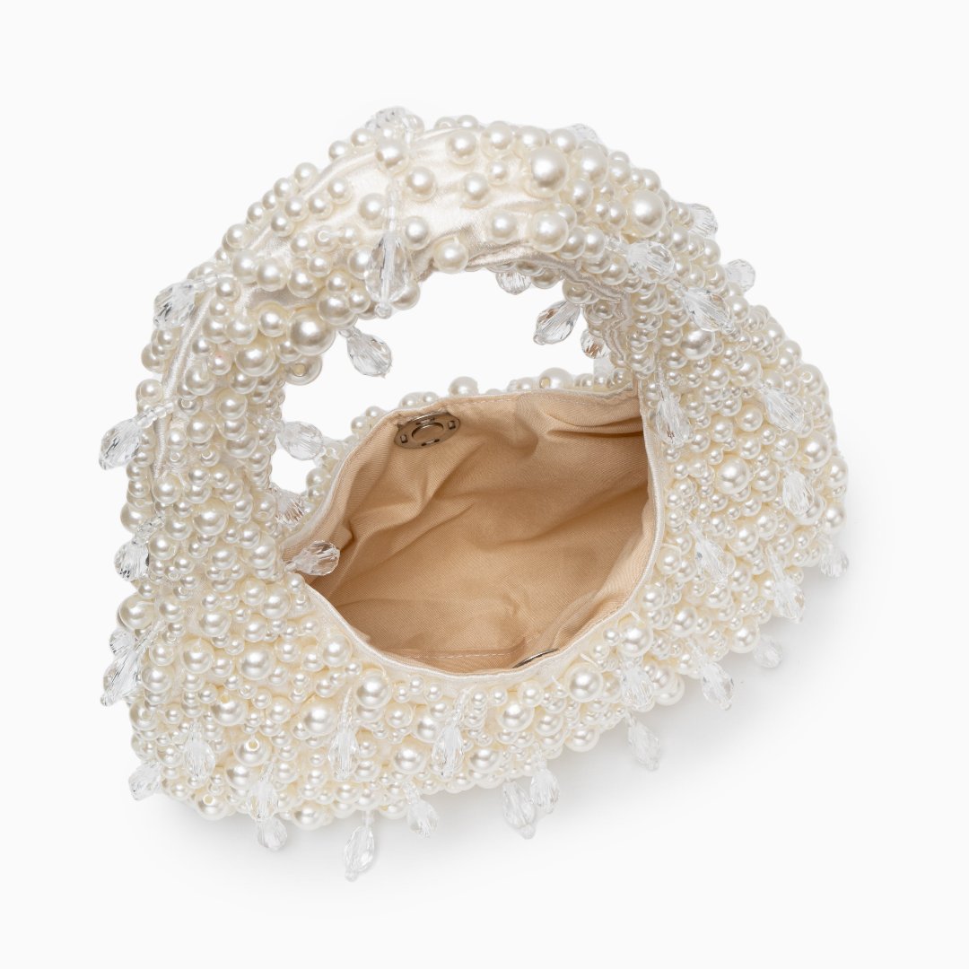 Women’s Pearl Embellished Mini Handbag