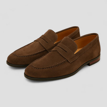 Penny Suede Old Money Loafers for Men Casual Style