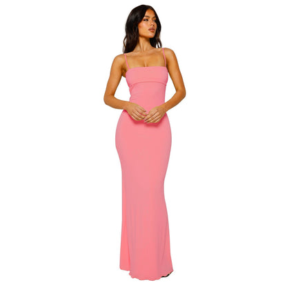 Alessia – Women’s Backless Bodycon Maxi Dress