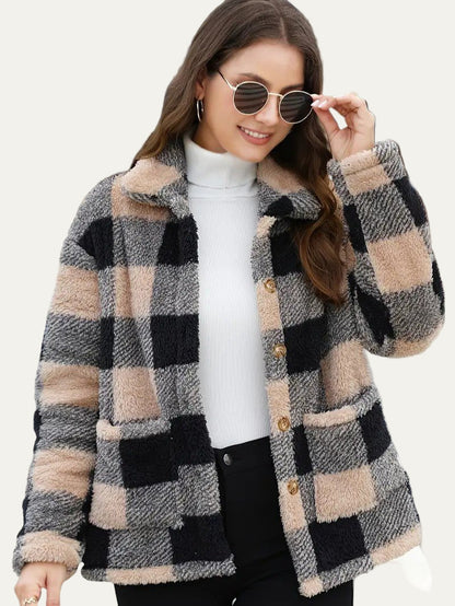 Women’s Cozy Plaid Fleece Shacket