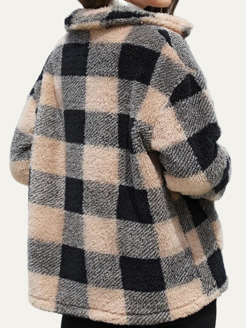 Women’s Cozy Plaid Fleece Shacket