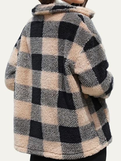 Women’s Cozy Plaid Fleece Shacket