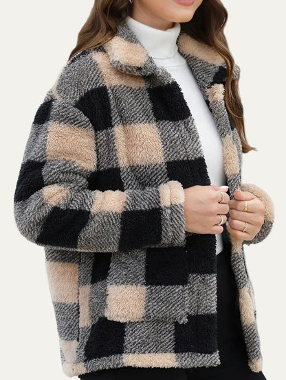 Women’s Cozy Plaid Fleece Shacket