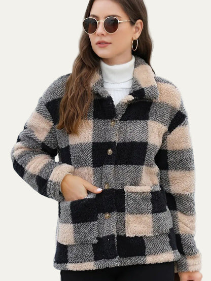 Women’s Cozy Plaid Fleece Shacket