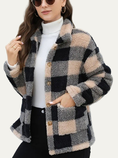 Women’s Cozy Plaid Fleece Shacket
