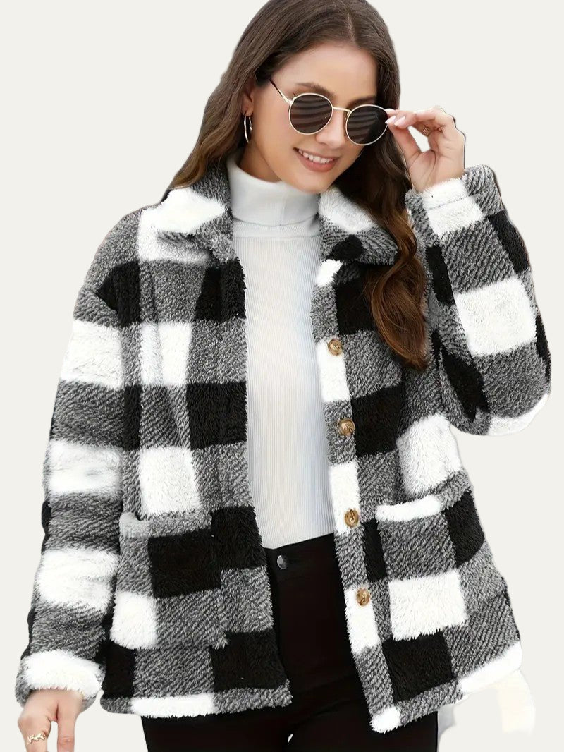 Women’s Cozy Plaid Fleece Shacket