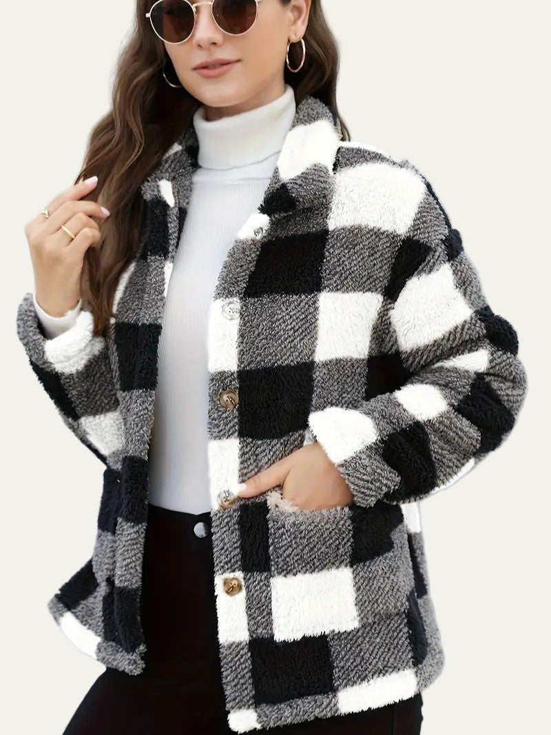 Women’s Cozy Plaid Fleece Shacket