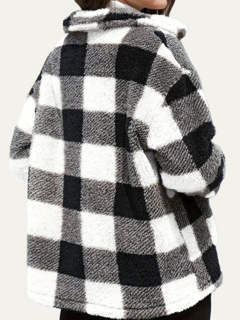 Women’s Cozy Plaid Fleece Shacket