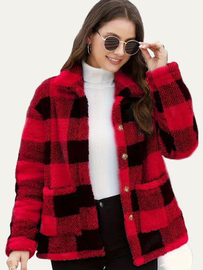 Women’s Cozy Plaid Fleece Shacket