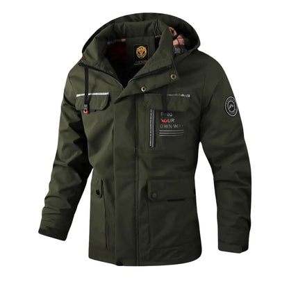 Water-Resistant Hooded Winter Jacket for Men