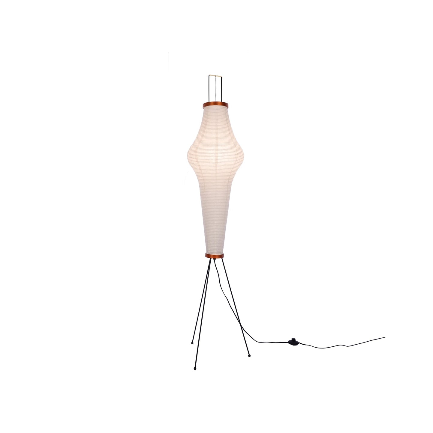 Elegant Paper Shade Floor Lamp Warm Soft Light