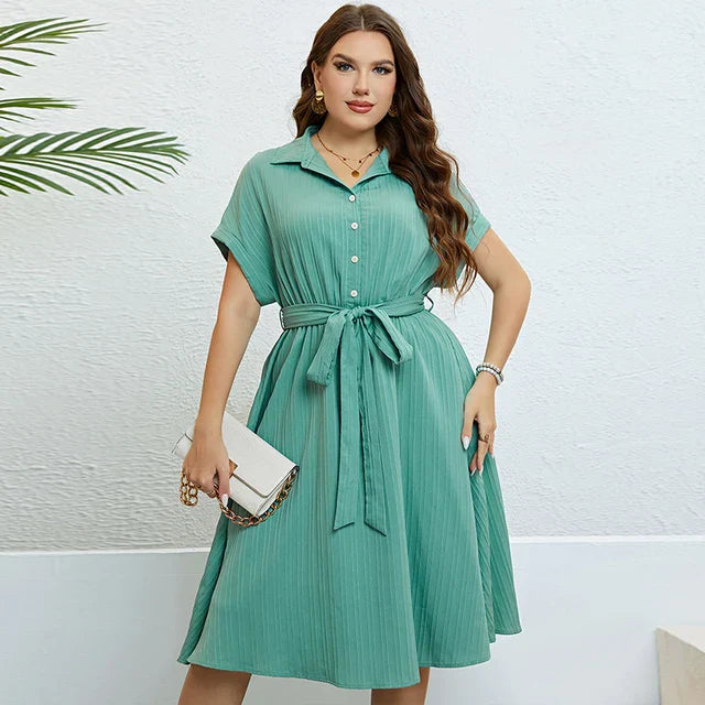 Comfortable Sunny Midi Dress for Women - BritishElegance