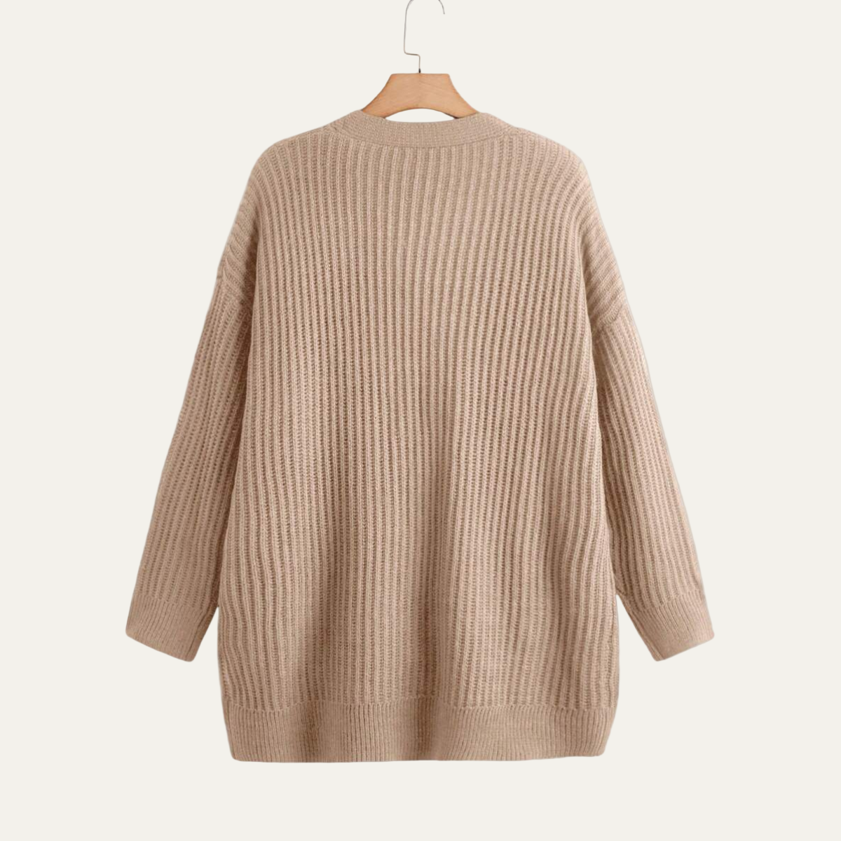 Women’s Longline Ribbed Cardigan