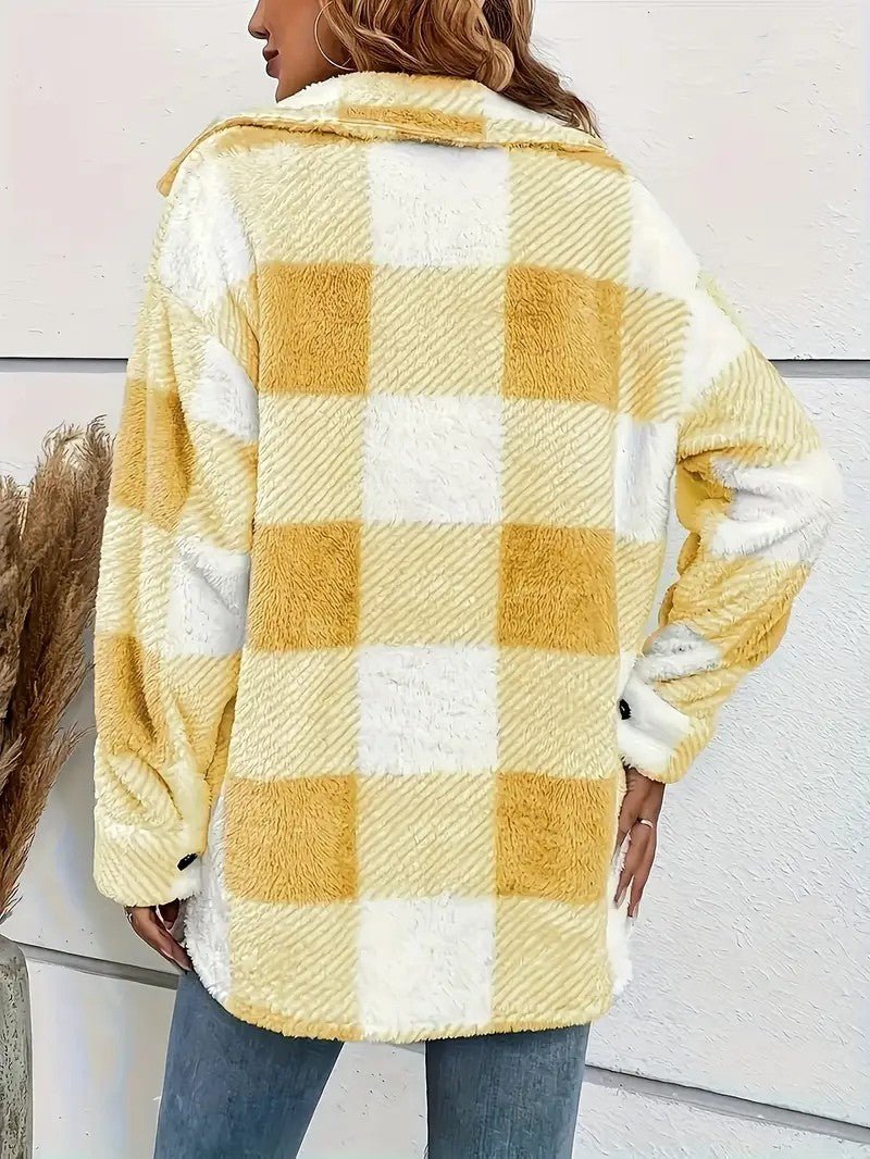 Women’s Plaid Teddy Shacket