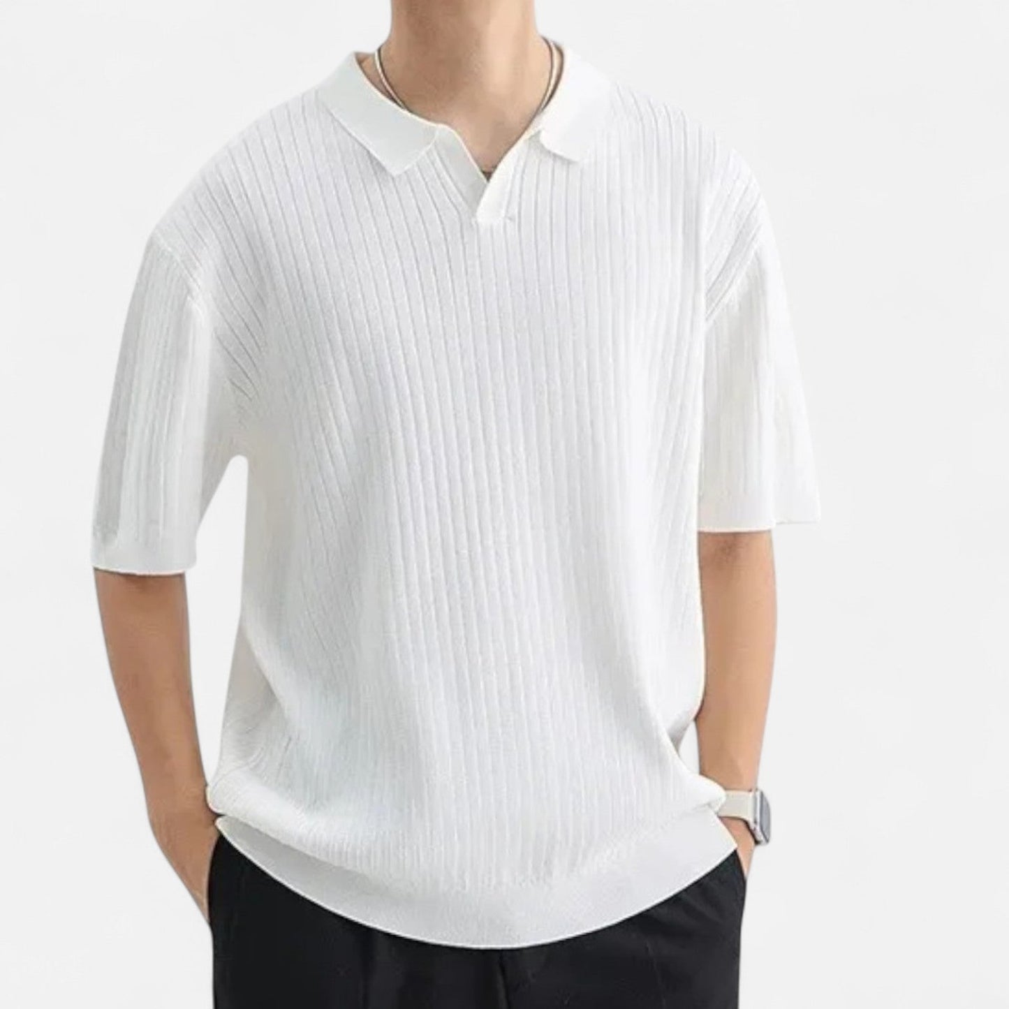 Polo Shirt - Breathable Blend Knit and Easy Arm Movement