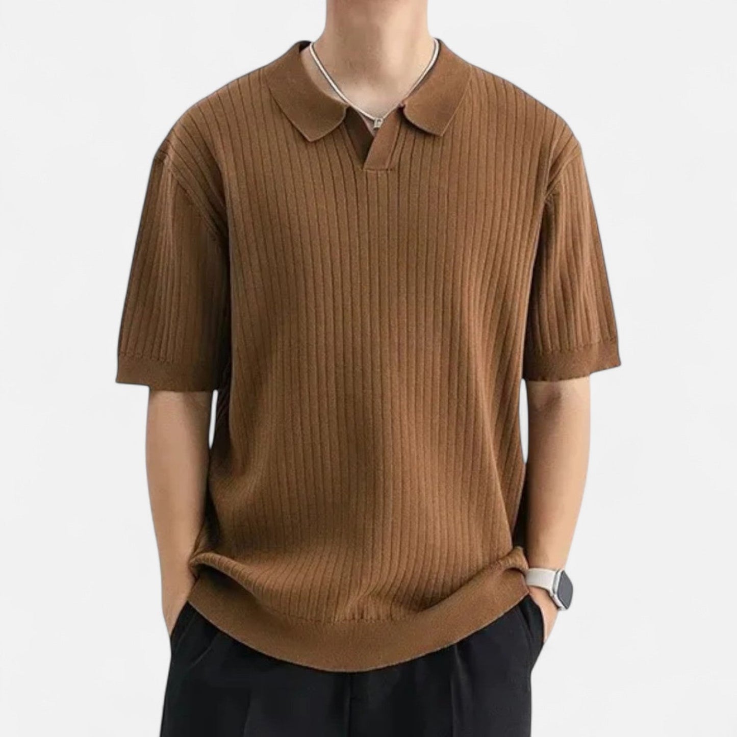 Polo Shirt - Breathable Blend Knit and Easy Arm Movement