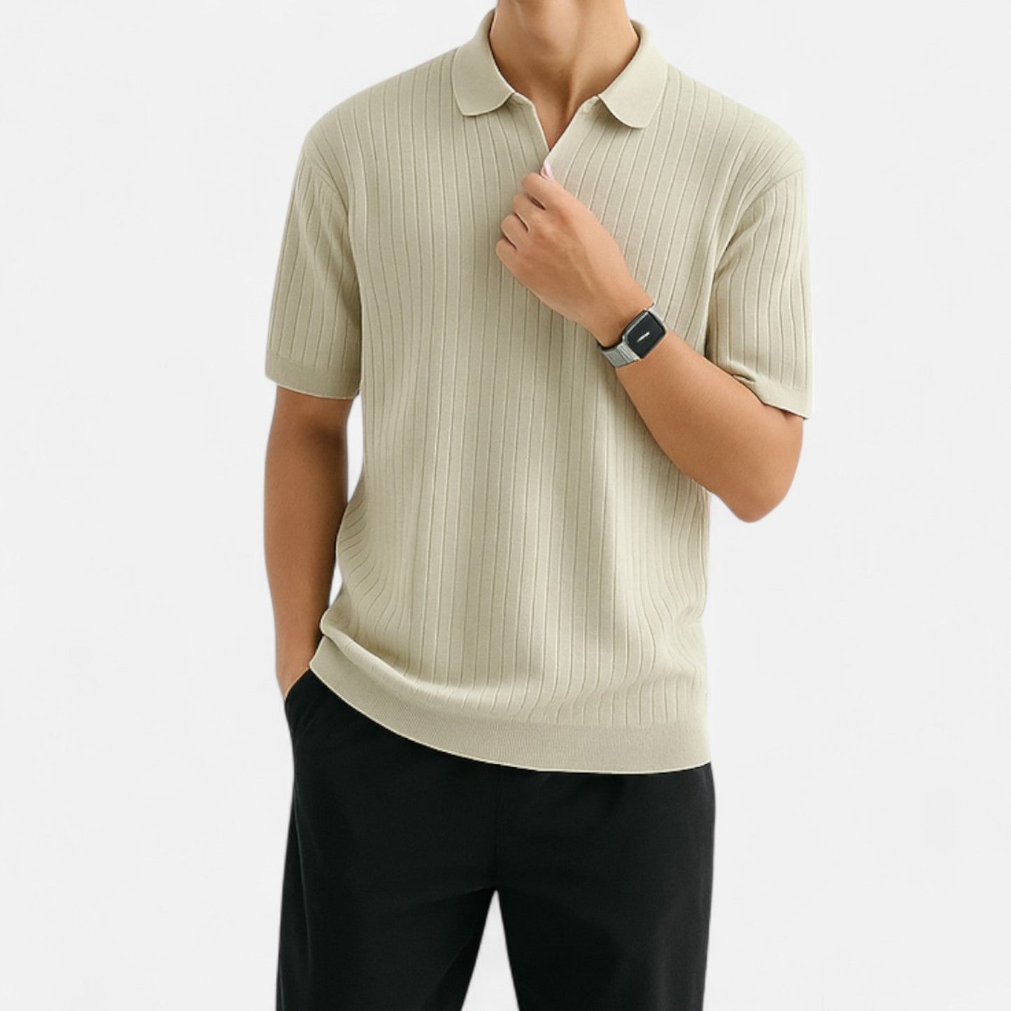 Polo Shirt - Breathable Blend Knit and Easy Arm Movement