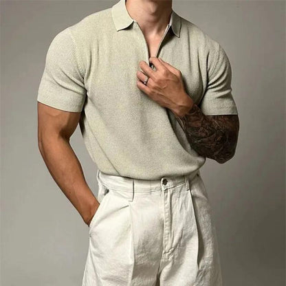 Polo Shirt - Breathable Blend Muscle Fit & Moisture Wicking