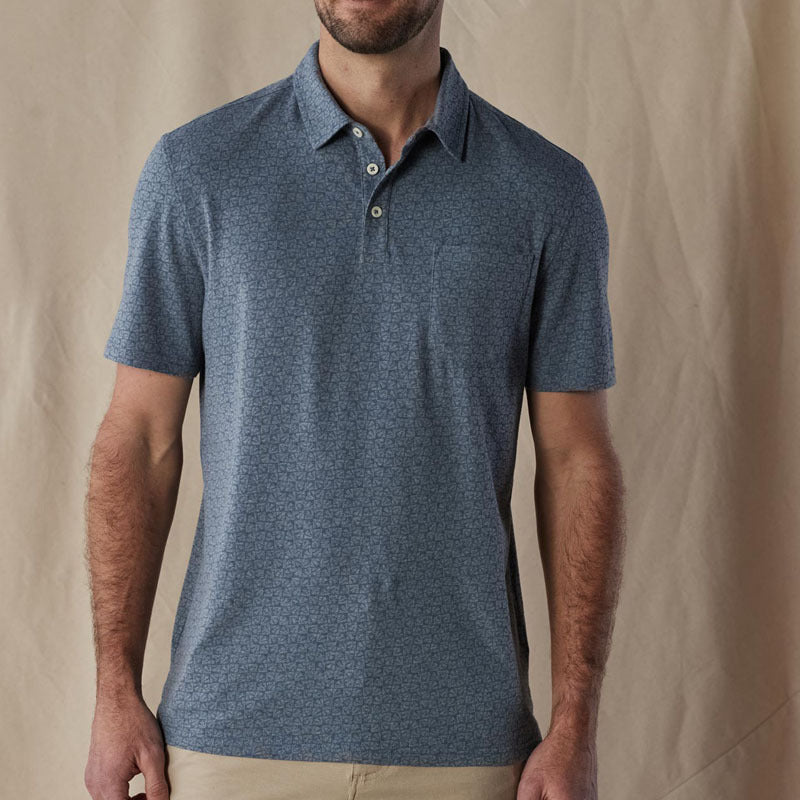 Polo Shirt - Button Placket & Breathable Soft Blend Pocket