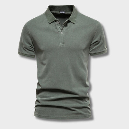Polo Shirt - Knit Collar & Three Button Placket Ease