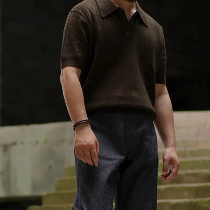 Polo Shirt - Polyester Blend Knit And Cool Airflow Collar
