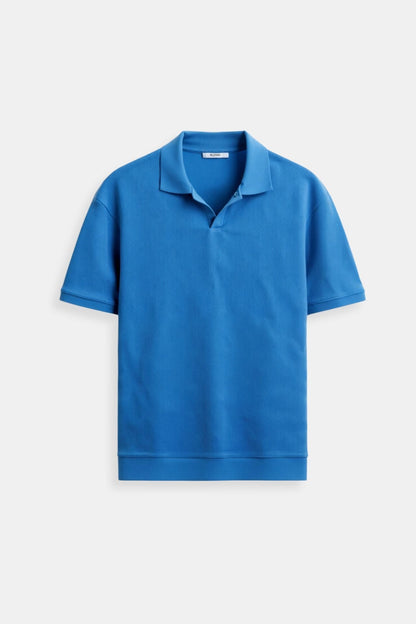 Polo Shirt – Ribbed Collar And Hem And Structured Neat Shape