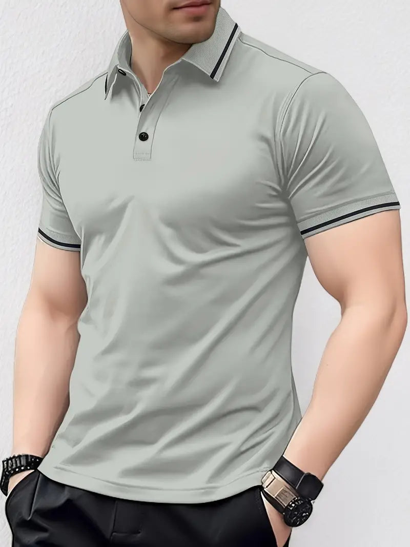 Polo Shirt - Slim Muscle Cut & Breathable Blend Airflow