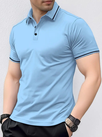 Polo Shirt - Slim Muscle Cut & Breathable Blend Airflow
